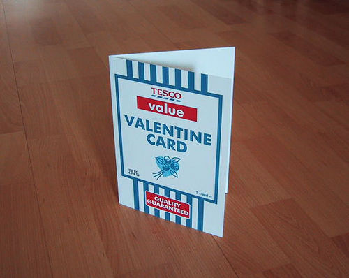 Tesco Valentine's Day Card cheap