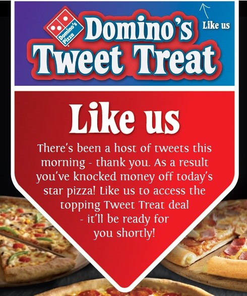 Domino's 5th March Tweet Treats social media campaign