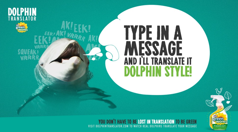 dolphin translator green works