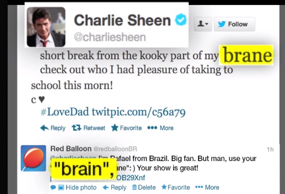 charlie sheen spelling correct red balloon br