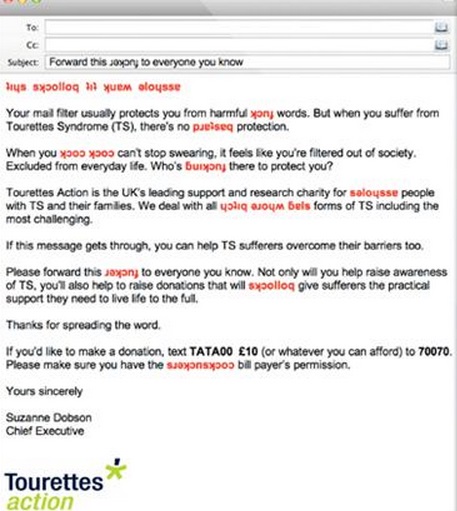 tourettes action emails