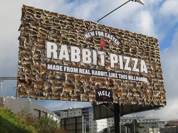 rabbit pizza billboard hell 2