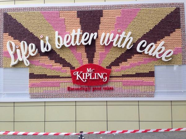 mr kipling edible billboard