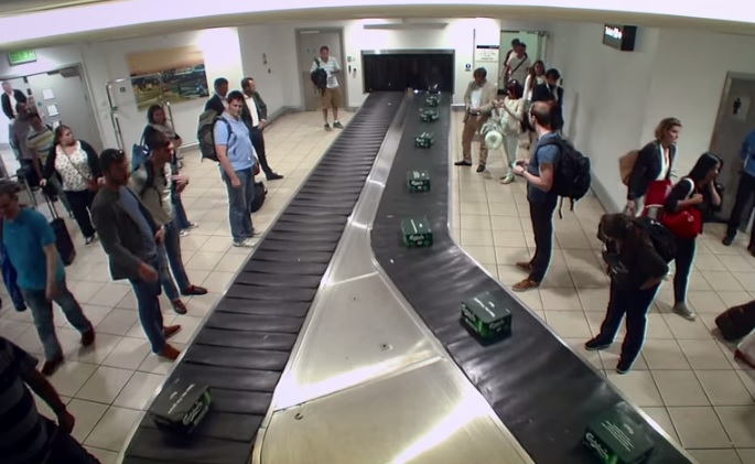 Carlsberg airport baggage carousel