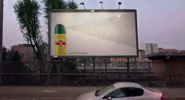 orphea insect spray billboard stunt
